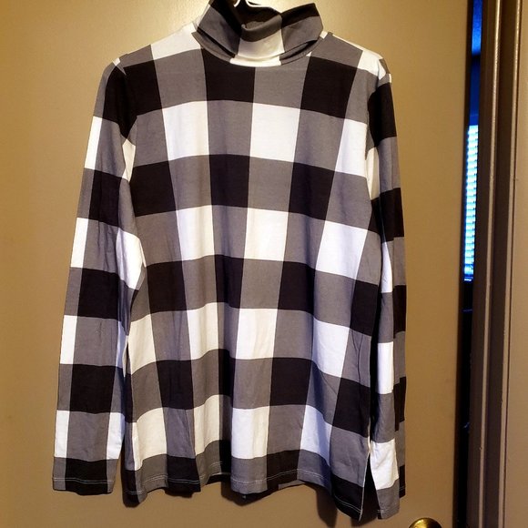 LANDS' END - WOMENS LONG SLEEVE SHAPED FIT TURTLENECK - SIZE LARGE - Picture 1 of 2